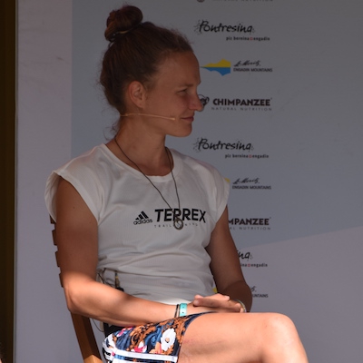 Anna Hahner bei St. Moritz Running Festival