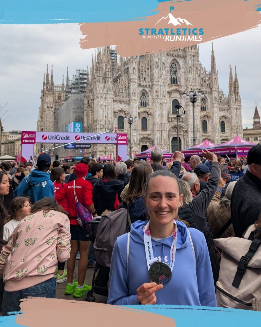 Mentaltraining für Läuferinnen: Mentale Stärke trainieren 32 Rebecca beim Milano Marathon