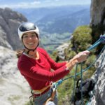 Laufen und Bergwandern 10 Susi Kraft beim Klettern
